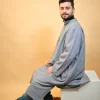 traditional kashmiri front closed long coat for gents