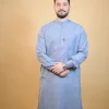 grey woolen winter kurta pajama