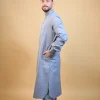 grey winter kurta pajama