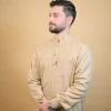 beige winter kurta pajama for winter