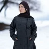 warm checkered woolen coat style winter abaya