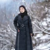 warm coat style winter abaya for women