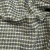 green checkered merino wool fabric