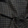 black checkered merino wool fabric