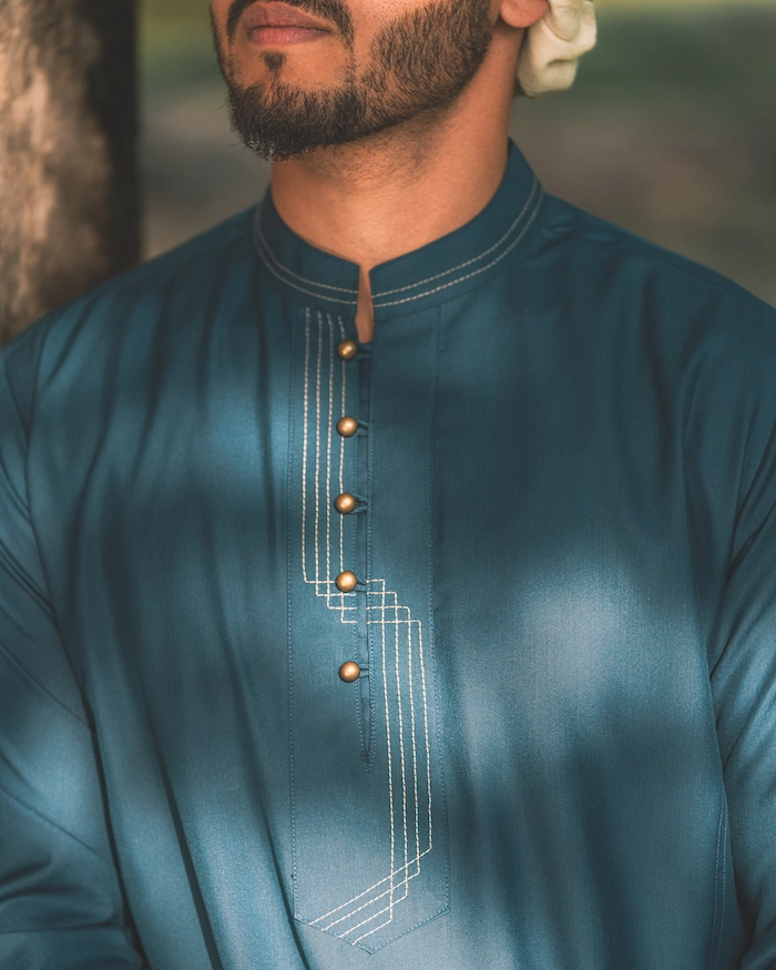 blue kurta pajama for men