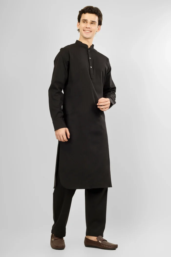 Elara Black Lycra Cotton Kameez Shalwar