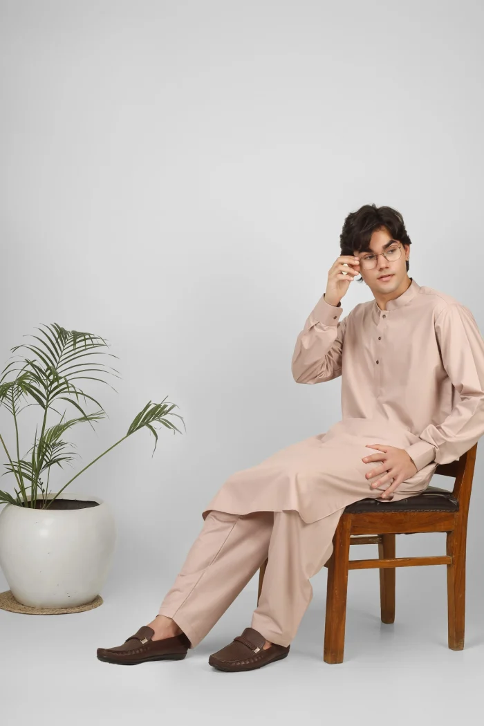 Rasheiq Haze Lavender Kameez Shalwar